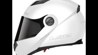 Helmet flip up  LS2 White Modular FF370 UK L52 Review [upl. by Okkin541]