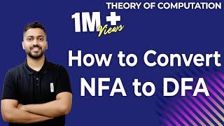 Lec16 Convert NFA to DFA with example in Hindi  How to Convert NFA to DFA [upl. by Cybill]