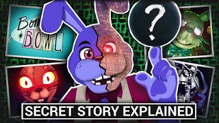 Bonnies Secret Story in Five Nights at Freddys Security Breach Explained FNAF Theories [upl. by Naynek705]