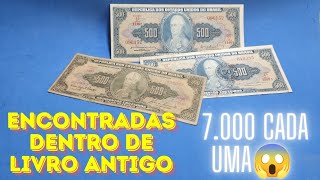 500 CRUZEIROS  ALGUMAS ACHADAS EM LIVRO ANTIGO QUE VALEM 7000 REAIS CADA UMA😱 [upl. by Roxanna919]