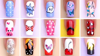 Easy Nail Art for Beginners at Home  Top 28 Nails Art Designs  Olad Beauty [upl. by Lezah846]