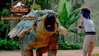 O Ataque de Bolota à Ben  JURASSIC WORLD ACAMPAMENTO JURÁSSICO  Netflix [upl. by Hjerpe739]