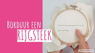 Borduur een rijgsteek [upl. by Camellia]