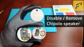 Speaker DELETE for Chipolo Android tracker  Disable speaker for Chipolo One Point amp One Spot [upl. by Beatrice680]