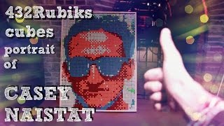 Casey Neistat made of 432 Rubiks cubes [upl. by Qidas]