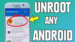 Unroot Android  Remove Root Any Android  Uninstall Magisk Easy Method 2021 [upl. by Prosser]