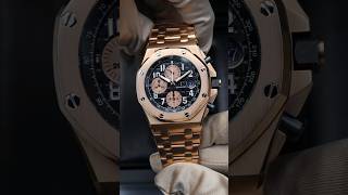 Audemars Piguet Royal Oak Offshore 18K Rose Gold “Brick” Black Dial 26470OR [upl. by Anayi589]