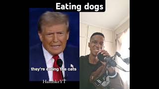 Eating dogs  Donald Trump mix donaldtrump reels viralvideo trends [upl. by Beka]