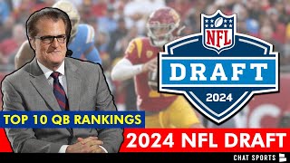 Mel Kiper’s 2024 NFL Draft Top 10 QB Rankings Ft Caleb Williams Jayden Daniels JJ McCarthy amp MORE [upl. by Kat235]