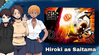 Kokujin no Tenkousei React To Hiroki as Saitama  NTR react to Gacha React [upl. by Amlez]