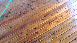 How to strip and stain a deck [upl. by Ojillib]