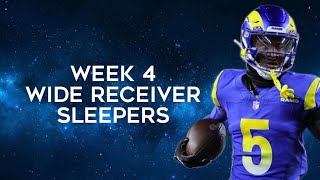 Wide Receiver Sleepers Week 4 Fantasy Football [upl. by Eelitan]