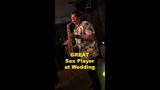 Great Saxophone Player at Wedding wedding bride groom weddingphotography weddingday [upl. by Reld192]