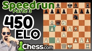 450 ELO se cuelgan todo desde la Apertura 😨♟️ Ajedrez Speedrun [upl. by Flss554]