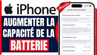 Comment Augmenter La Capacité De La Batterie iphone  En 2025 [upl. by Ruckman549]