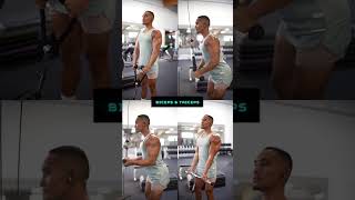 Arm workouts using cable machine gymtok fittok fitnesstiktok foryourpage explorepage shorts [upl. by Ardna]