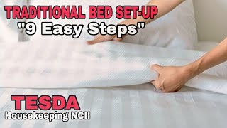 TRADITIONAL BED MAKING  TESDA TRAINING Housekeeping NCII Tutorial [upl. by Agate138]