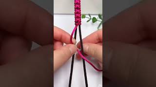 DIY bracelet making  Easy thread bracelet with string diy bracelet handmade tutorial [upl. by Galitea]