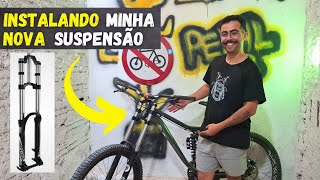 SUSPENSÃO ROCK SHOX DOMAIN [upl. by Anilak]