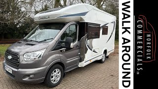 External walk Around Ford Transit 20 TDCI 130 Chausson 610 Welcome Motorhome [upl. by Anoed]