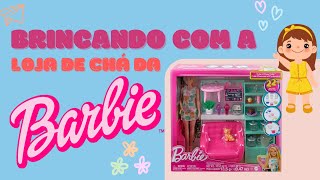 Dora brincando com a loja de chá da Barbie [upl. by Anees563]