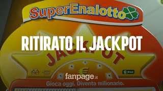 Superenalotto ritirato il jackpot record da 209 milioni di euro vinto a Lodi [upl. by Corvese]