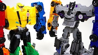 Transformers RID Combiner Force team 5 combine Menasor vs Ultra Bee  Bumblebee  DuDuPopTOY [upl. by Kemme]