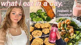 WHAT I EAT IN A DAY at home realistic amp EASY healthy recipes amp cook with me 2023 [upl. by Soalokcin]