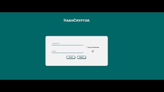 hashCryptor tutorial  Html css Js  Hashing tutorial [upl. by Polard]