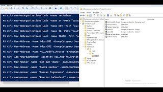 Gestion des Objets ADDS avec Powershell [upl. by Raynold425]