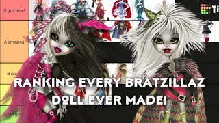 Ranking EVERY Bratzillaz doll ever made tier lists with Lizzie [upl. by Phillipp]