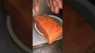 Fresh salmon viralvideo food seefood foodie restaurant [upl. by Aneba]