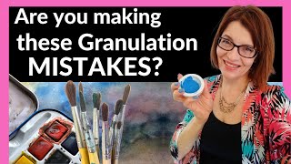 Granulating Watercolors are you making these MISTAKES [upl. by Esilahs]