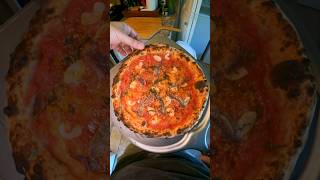 CRISPY SAUCY PIZZA MARINARA W GARLIC amp ANCHOVIES ON SOURDOUGH pizza asmr cooking shorts food [upl. by Gyimah]