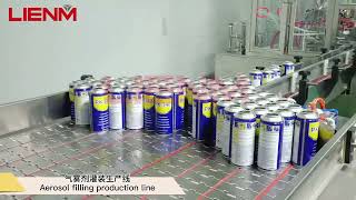 HighSpeed Spray Paint Aerosol Snow Spray Chemical Aerosol Filling Line [upl. by Nnaeoj795]