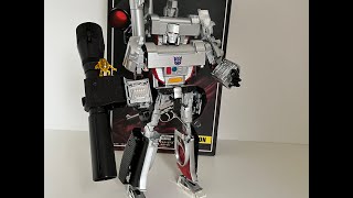 MP05 Takara Tomy Masterpiece Megatron Unboxing [upl. by Vonny]