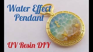 UV Resin Water Effect Pendant DIY [upl. by Bluhm]