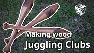 Making wooden Juggling Clubs [upl. by Nauqyt]