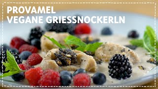 Vegane Grießnockerln mit Vanillesoße amp MohnCrunch [upl. by Alexio]