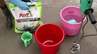 Roff New Construction Tile Adhesive NCA for ceramic tiles and new floor tiles [upl. by Arreyt828]