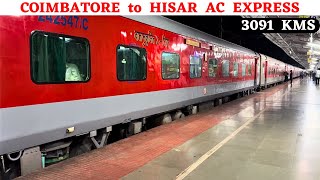 49 hours journey  Coimbatore to Hisar AC Express Full Journey [upl. by Verla466]