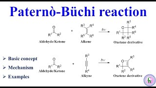 PaternoBuchi reaction Basic concept Mechanism and Examples [upl. by Aecila]