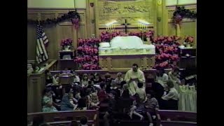 United Evangelical Church  Christmas Eve  December 24 1988  Pastor Fair [upl. by Yevi]