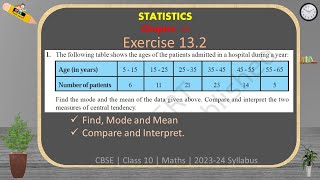 Problem1 Solution  Exercise 132  Statistics  CBSE Class 10 mathematics [upl. by Eitsyrc150]