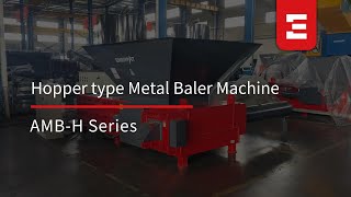 Enerpat Continuous compression scrap metal baler [upl. by Appel]