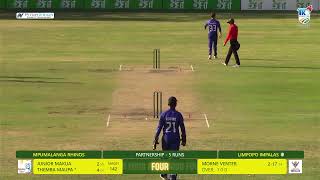 CSA T20 Knockout  Limpopo Impalas vs Mpumalanga Rhinos [upl. by Venetia46]