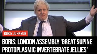 Boris Johnson Calls London Assembly Great Supine Protoplasmic Invertebrate Jellies  LBC [upl. by Edmunda607]