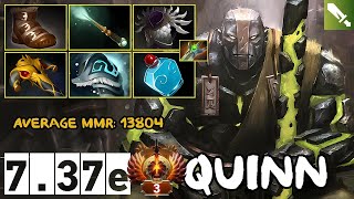 Mid Earth Spirit Resonance  Average MMR 13804  Quinn  737e  Immortal Dota [upl. by Lerred]