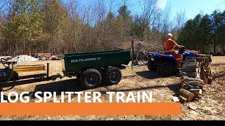 34  Log Splitter  Dump Trailer amp ATV [upl. by Drofdeb707]