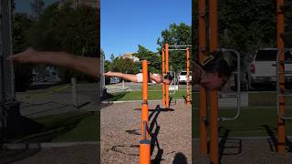 Straddle Front Lever to Pronated Back Lever [upl. by Llerrud]